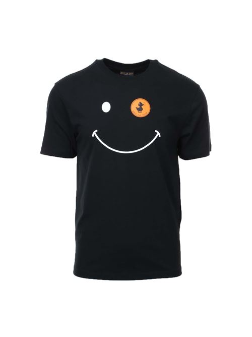 Smile print half sleeve T-shirt Save The Duck | T-Shirt | DT1197MBESY110000